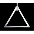 Classy Ornamentals Beveled Triangle Ornament - Starfire Glass